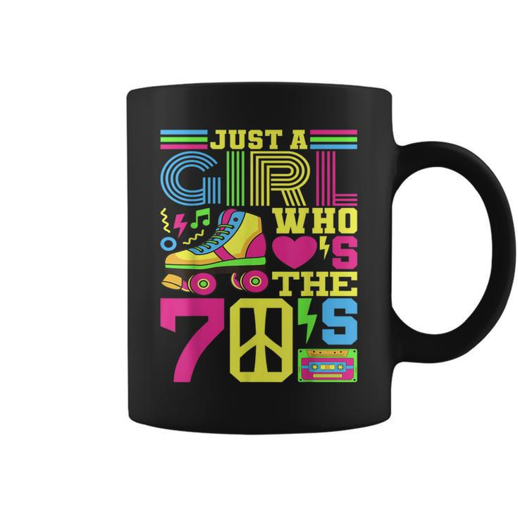 Just A Girl Who Loves The 70S Party 70S Outfit 1970S Costume Coffee Mug
