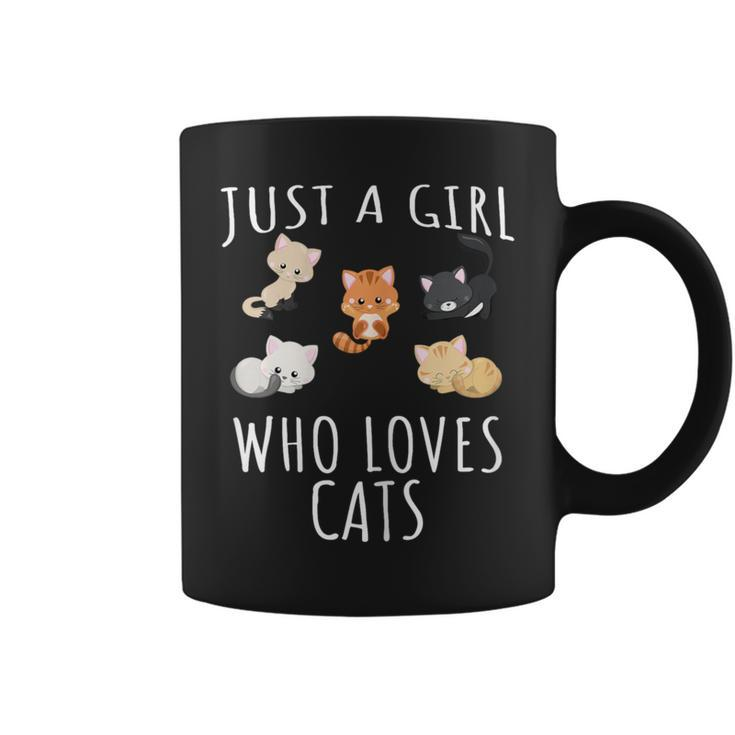 Just A Girl Who Loves Cats Kitten Coffee Mug