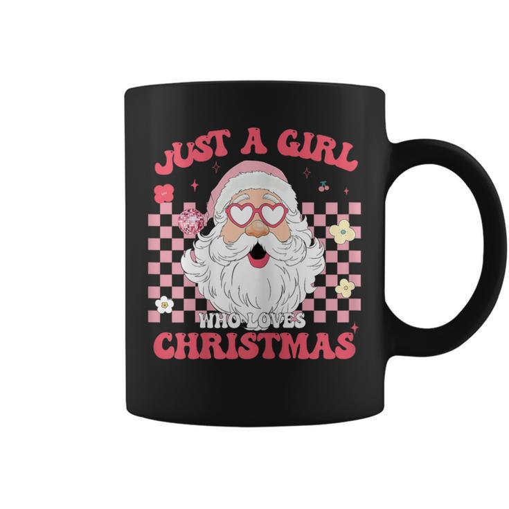 Just A Girl Who Loves Christmas Xmas Creative Santa Coffee Mug