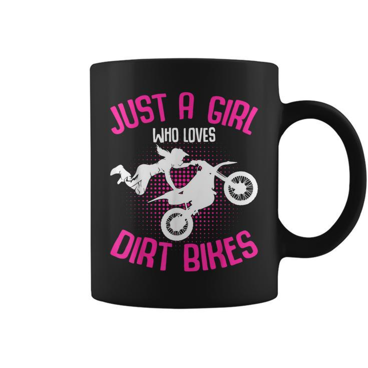 Just A Girl Who Loves Dirt Bikes Motocross Dirt Biking Girls Coffee Mug