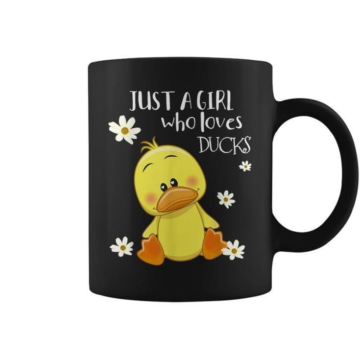 Just A Girl Who Loves Ducks Cute Duck Lover Owner Coffee Mug