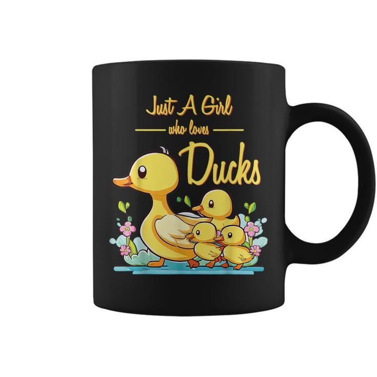 Just A Girl Who Loves Ducks Duck Family Coffee Mug