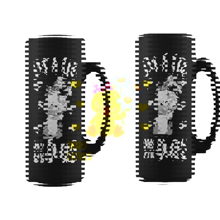 Just A Girl Who Loves Ducks Lovers Outfits Kawaii Animals Coffee Mug
