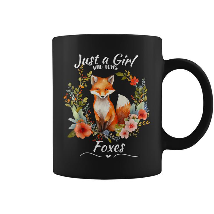 Just A Girl Who Loves Foxes For Girls Who Love Animals Coffee Mug