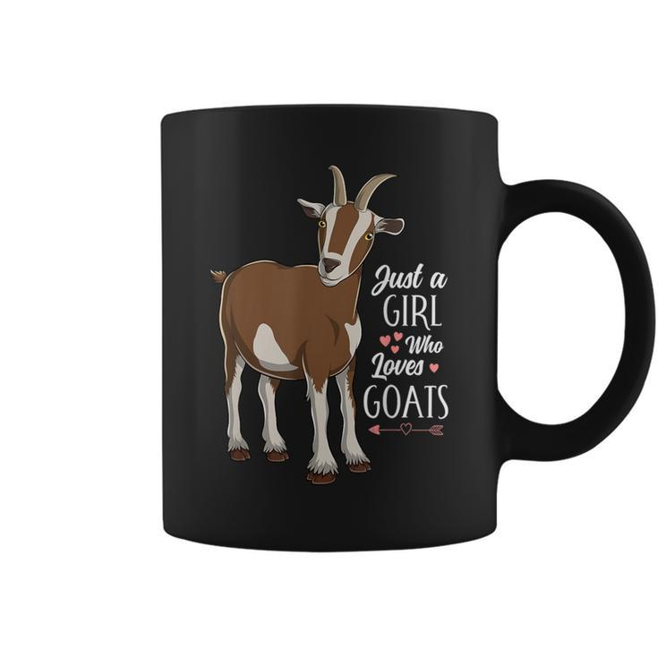 Just A Girl Who Loves Goats Cute Farm Animal Girls Women Coffee Mug