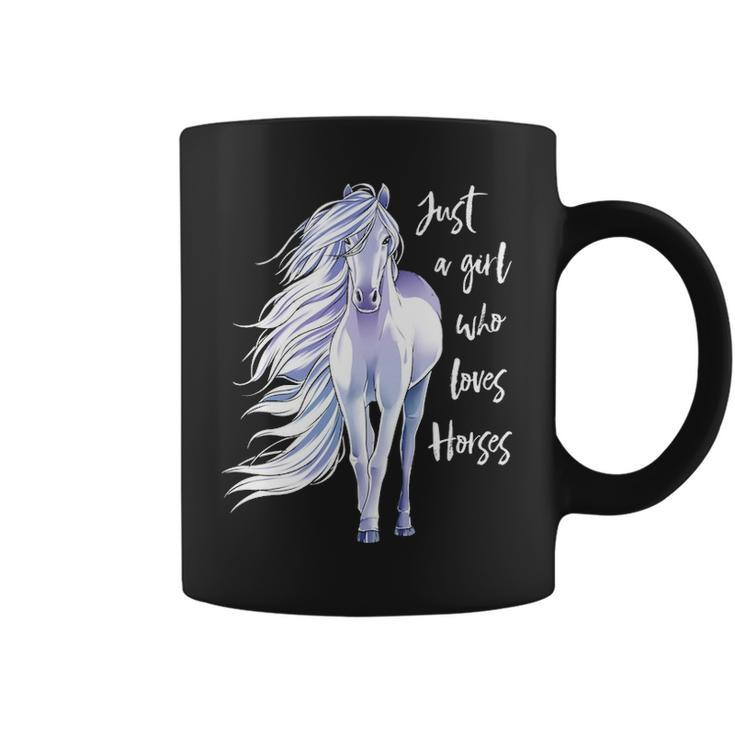 Just A Girl Who Loves Horses Horse Riding Women Coffee Mug