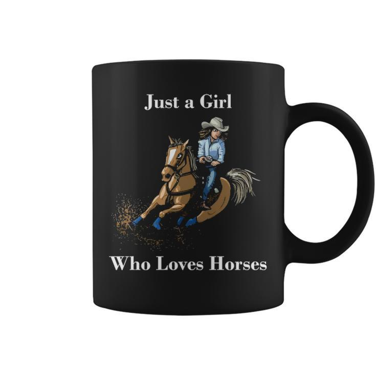 Just A Girl Who Loves Horses Western Riding Coffee Mug