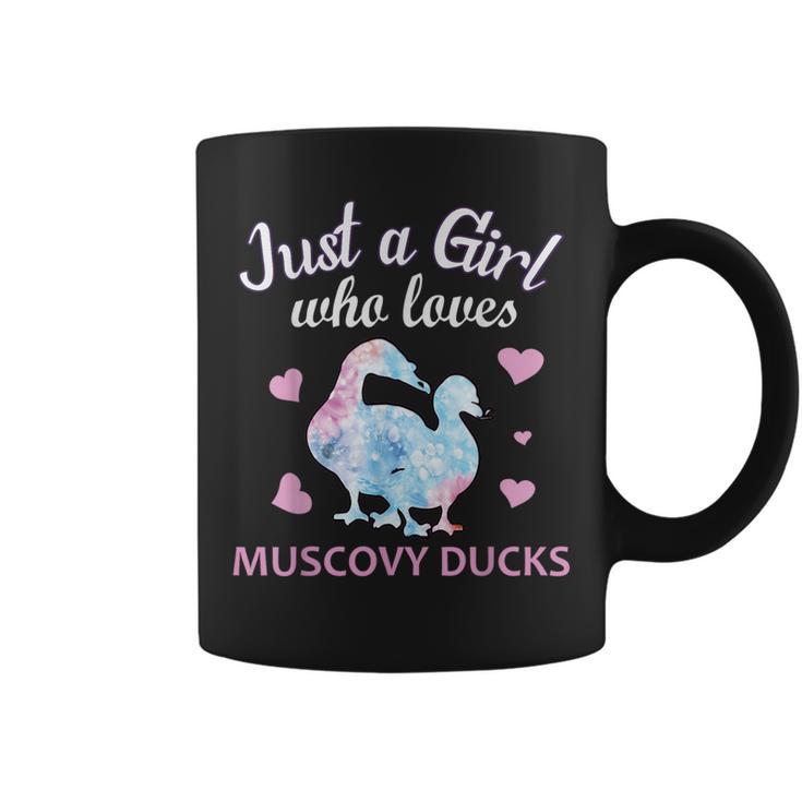 Just A Girl Who Loves Muscovy Duck Cute Duck Owner Coffee Mug