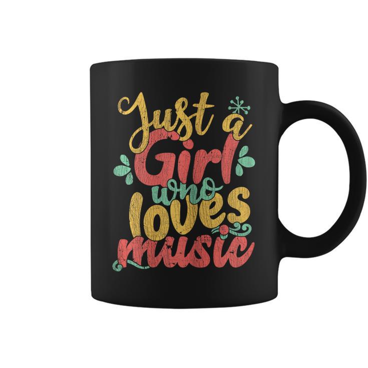 Just A Girl Who Loves Music Musician Coffee Mug