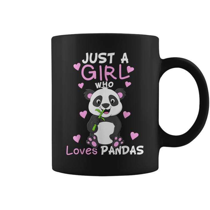 Just A Girl Who Loves Pandas Fun Cute Baby Panda Lover Coffee Mug