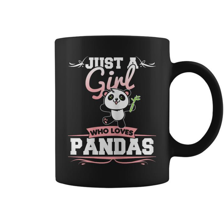 Just A Girl Who Loves Pandas Panda Bear Coffee Mug