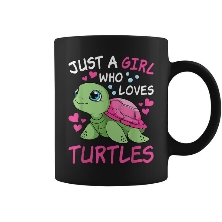 Just A Girl Who Loves Turtles Ocean Animal Cute Sea Turtle Coffee Mug