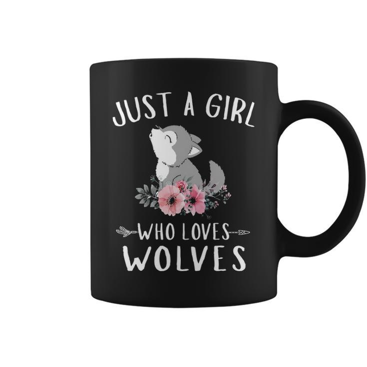 Just A Girl Who Loves Wolves For Wolves Lover Coffee Mug