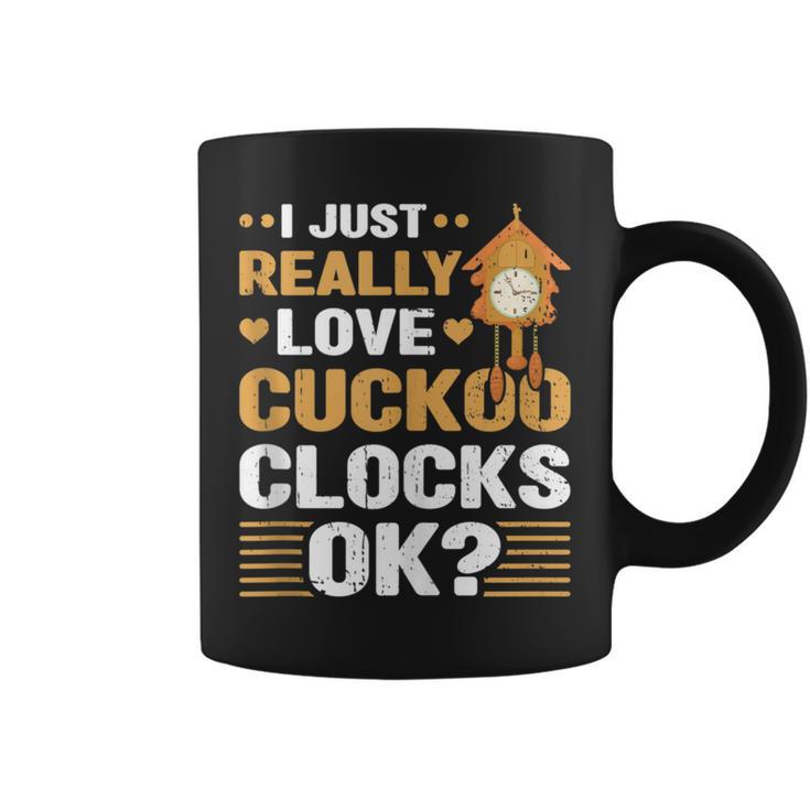 I Just Love Cuckoo Clocks Collector Antique Collection Coffee Mug