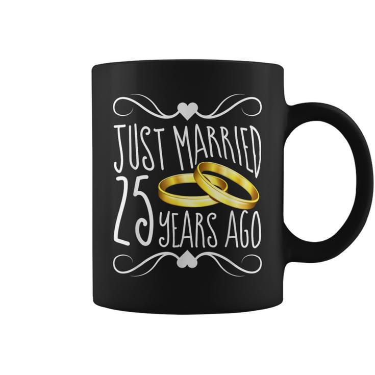 Just Married 25 Years Ago 25Th Anniversary Coffee Mug
