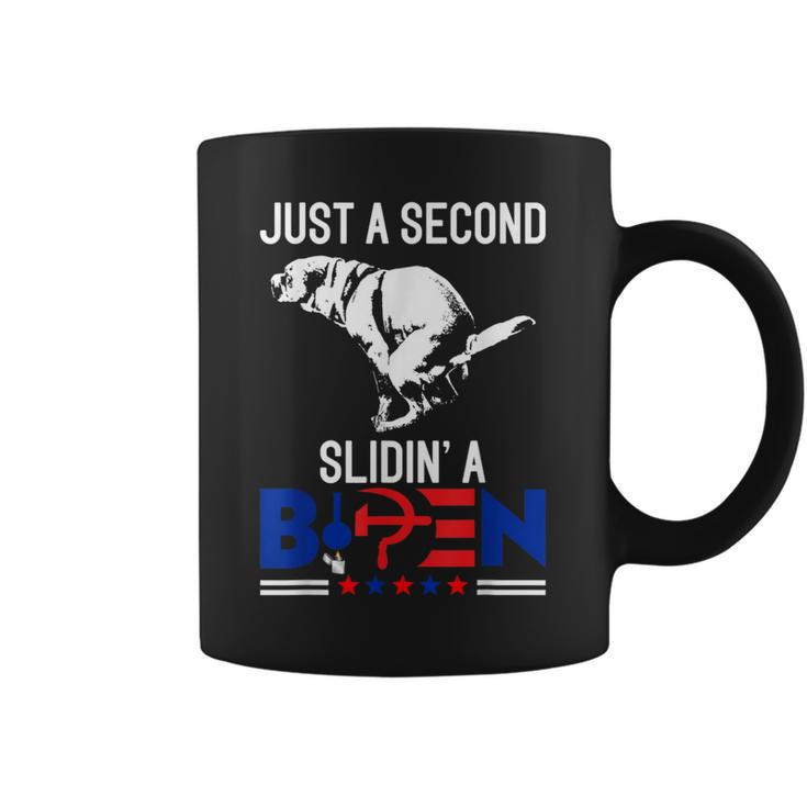 Just A Second Slidin' A Biden Humour Biden Coffee Mug