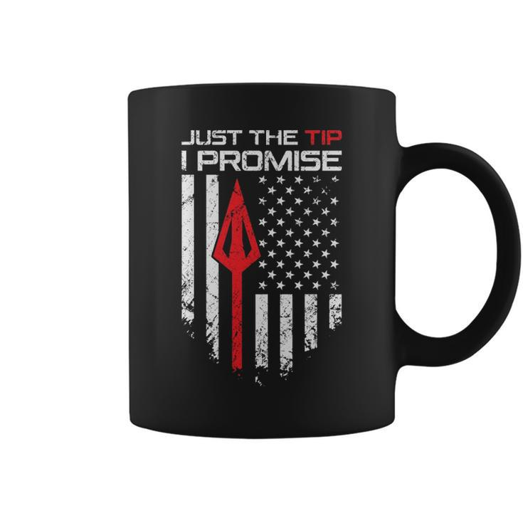 Just The Tip I Promise Archery Bow Hunter Coffee Mug