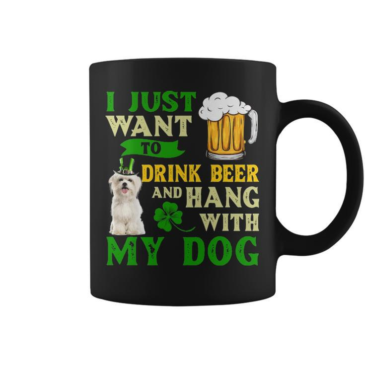 I Just Want To Drink Beer And Hang With My Maltese Coffee Mug