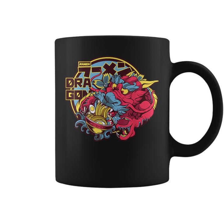 Kawaii Dragon Eating Ramen Japanese Soup Boys Men Coffee Mug