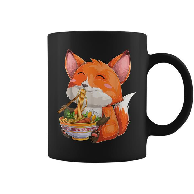 Kawaii Japanese Anime Fox Ramen Food Lovers Coffee Mug