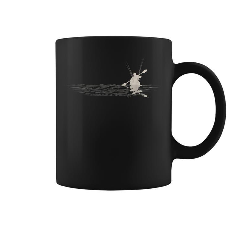 Kayak Fishing Graphic Kayak Anglers Kayaking Fisherman Coffee Mug