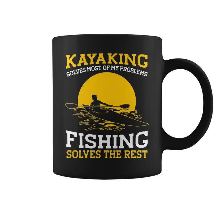 Kayaking Canoeing Kayak Angler Fishing Coffee Mug