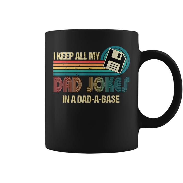 I Keep Dad Jokes In A Dad A Base Fathers Day Coffee Mug