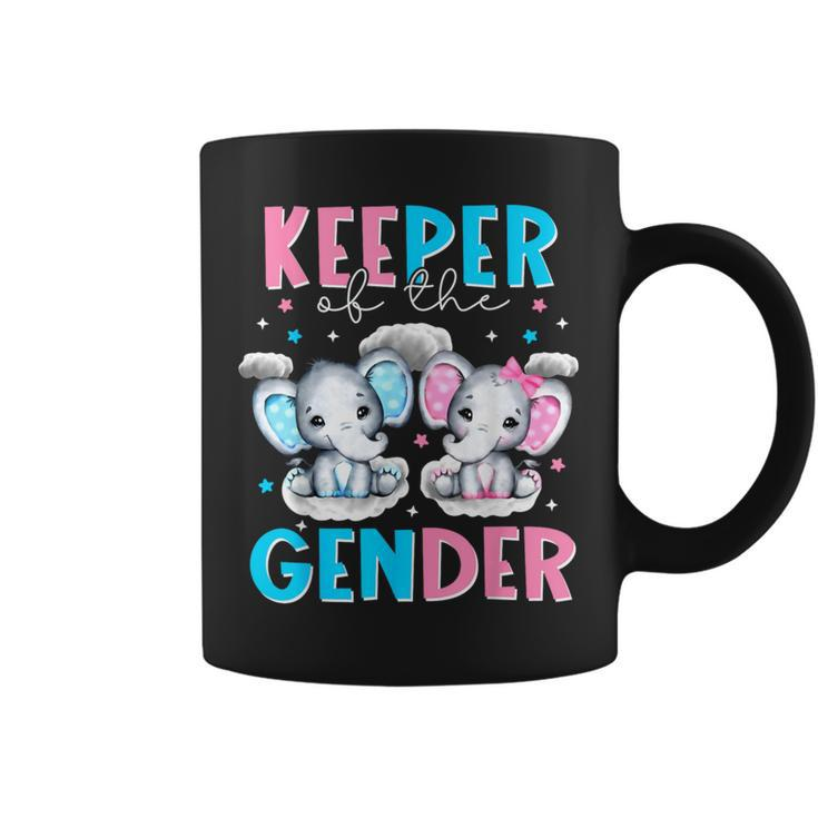 Keeper Of The Gender Boy Or Girl Elephant Gender Reveal Coffee Mug