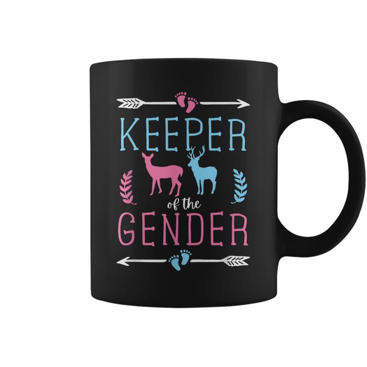 Keeper Of The Gender Buck Or Doe In Blue And Pink Party Coffee Mug