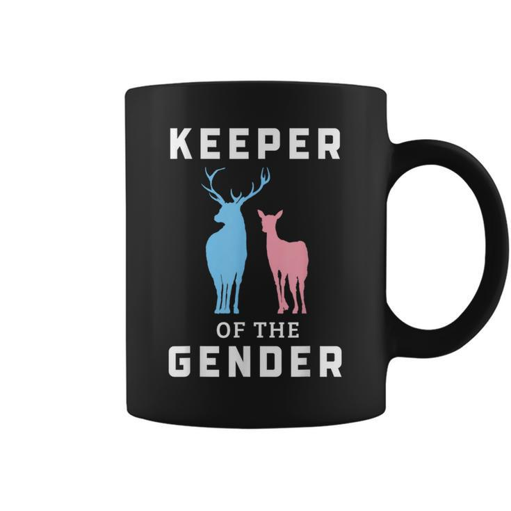 Keeper Of The Gender Buck Or Doe Gender Reveal Coffee Mug