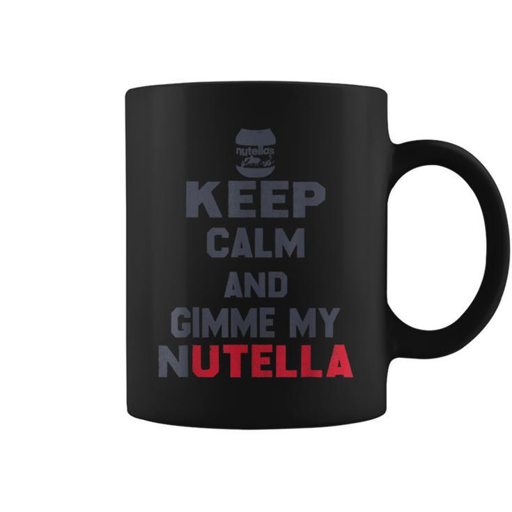 Keeps Calms And Gimmes My Nutellas Red Coffee Mug