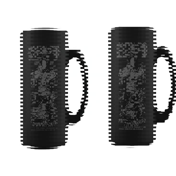 Kenpo Karate Artes Marcialesintage Estilo Retro Arte Desgastado Taza de café