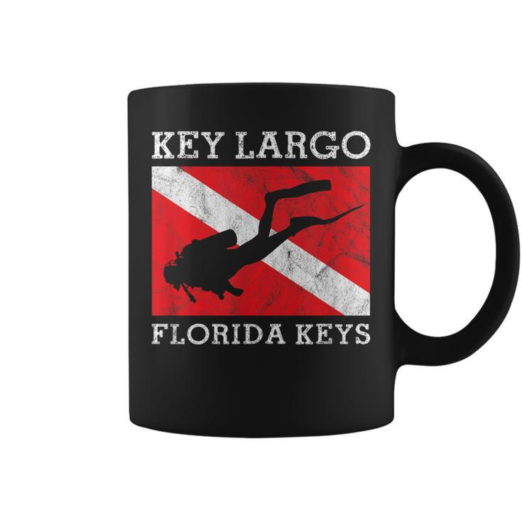 Key Largo Florida Scuba Dive Flag Souvenir Coffee Mug