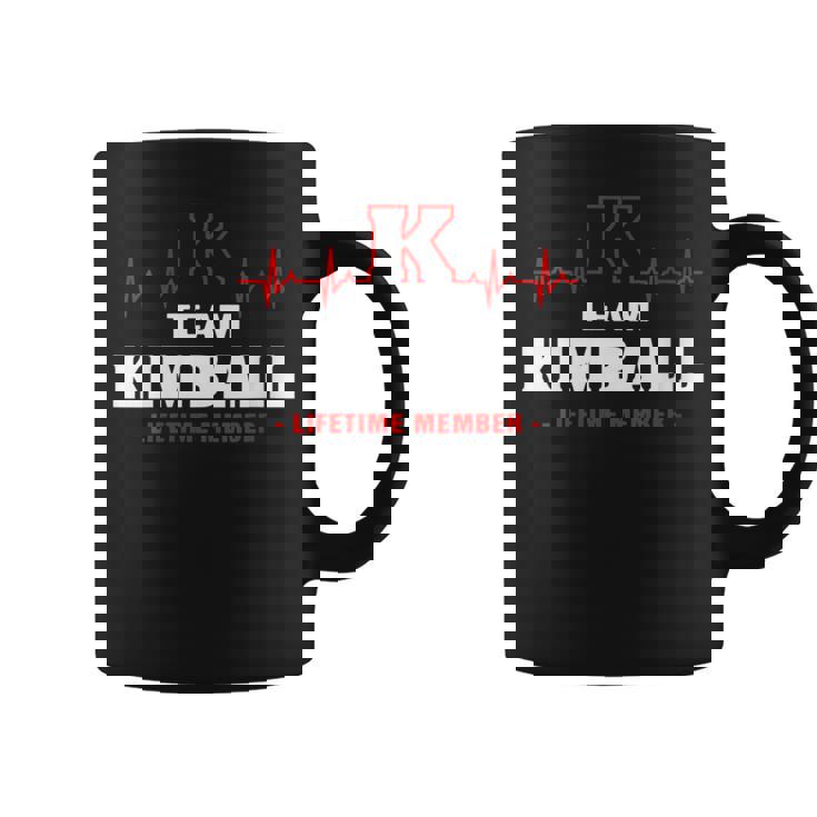 Kimball Surname Family Name Team Kimball Lifetime Member Coffee Mug