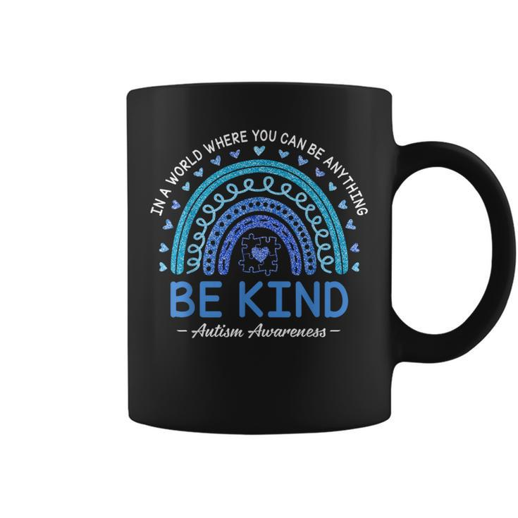 Be Kind Autism Awareness Month 2024 Rainbow Choose Kindness Coffee Mug