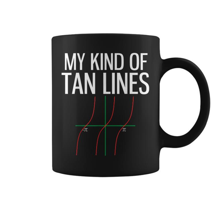 My Kind Of Tan Lines Math Pun Trigonometry Coffee Mug