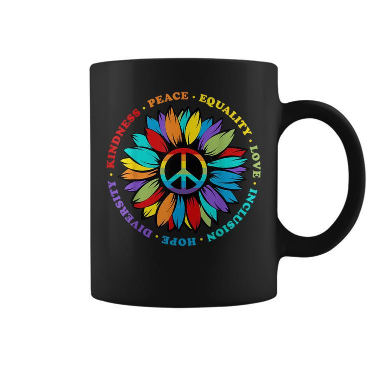 Kindness Peace Equality Love Hope Rainbow Human Rights Coffee Mug