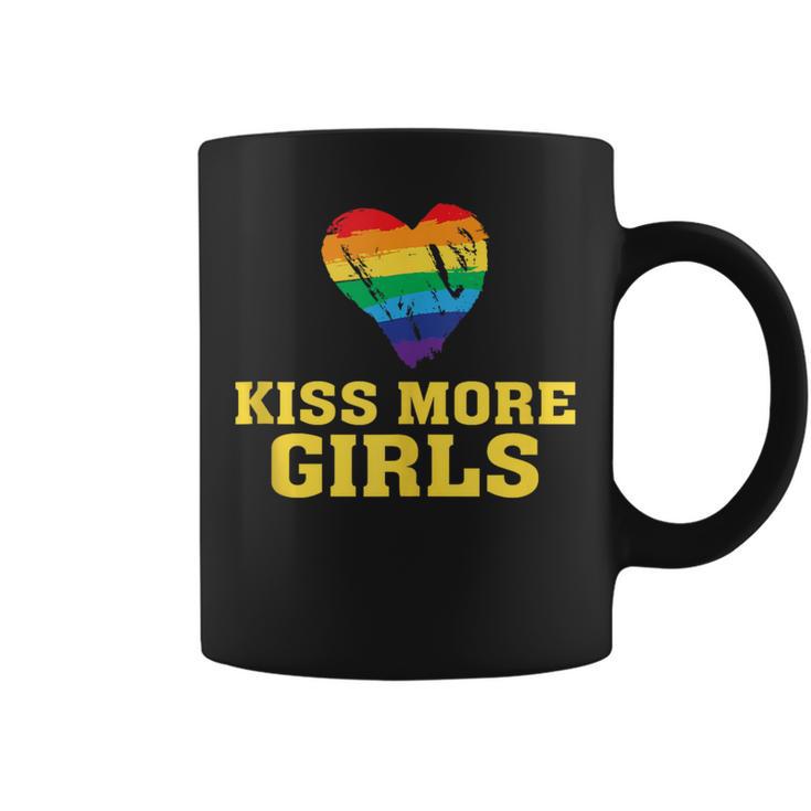 Kiss More Girls Gay Lesbian Transgender Lgbt Coffee Mug