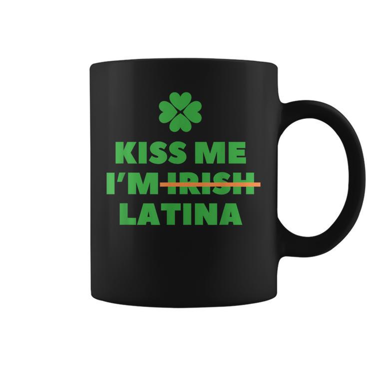 Kiss Me I'm Irish Latina Quote Cool St Patrick's Day Coffee Mug