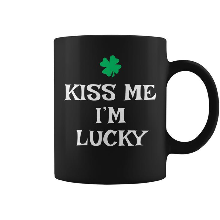 Kiss Me I'm Lucky St Patrick's Day Irish Luck Coffee Mug