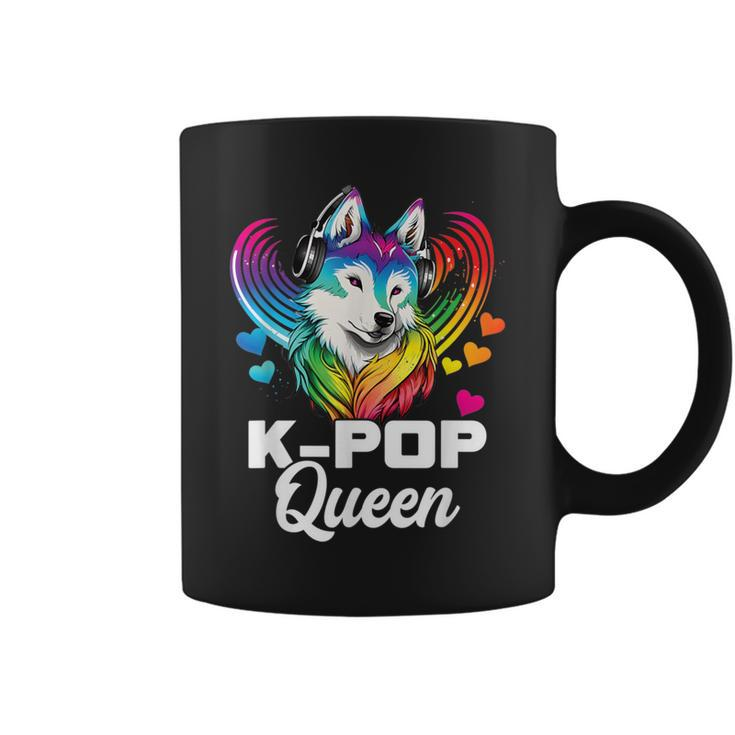 Kpop Queen Bias Wolf Korean Pop Merch K-Pop Merchandise Coffee Mug