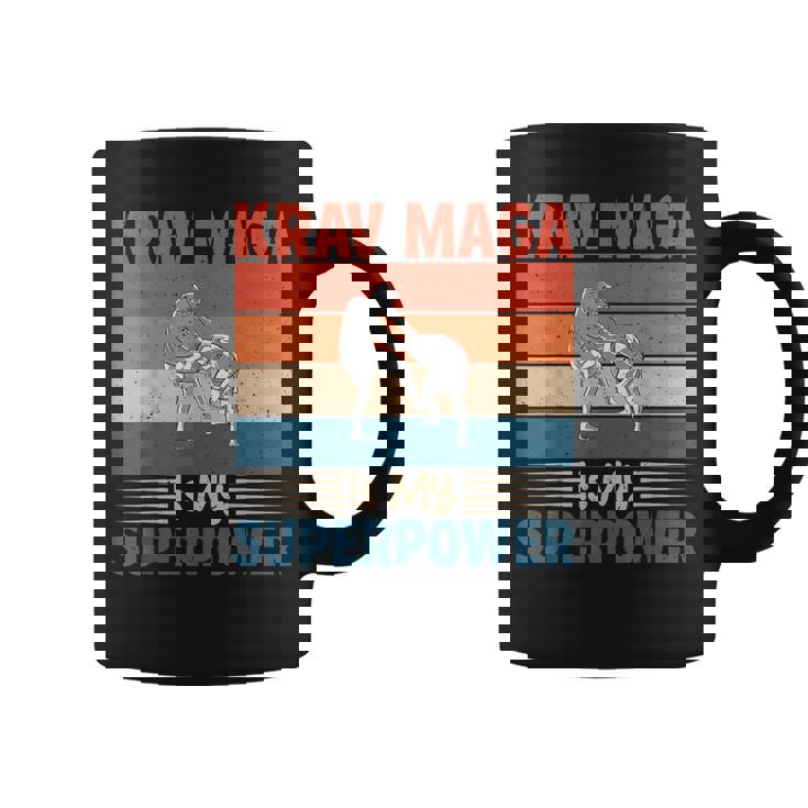 Krav Maga Es Mi Superpoder Krav Maga Taza de café