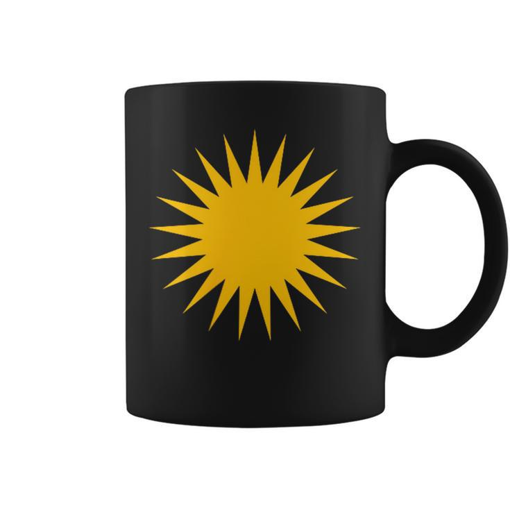Kurdish Sun Flag Kurd Kurdi Her Biji Kurdistan Heart Tassen