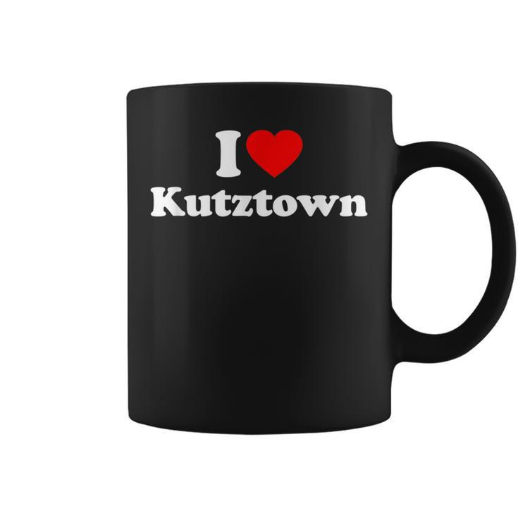 Kutztown Love Heart College University _ Alumni Coffee Mug