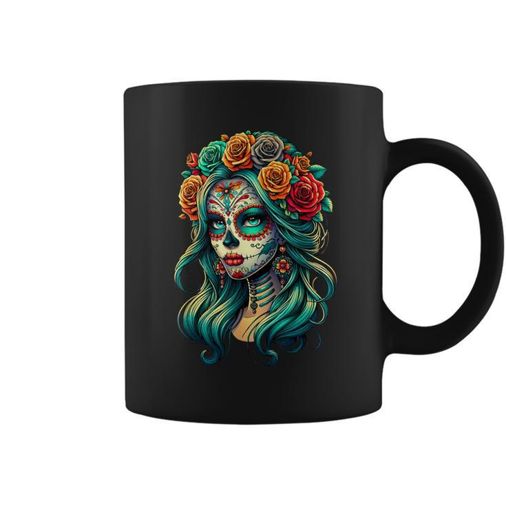 La Catrina Dia De Los Muertos Latina Cinco De Mayo Coffee Mug