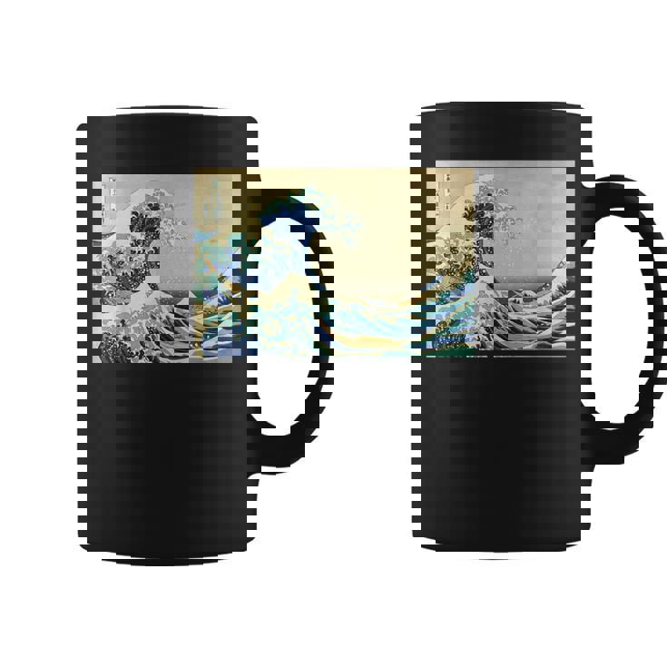 La Gran Ola De Kanagawa Coolintage Pintura Japonesa Taza de café