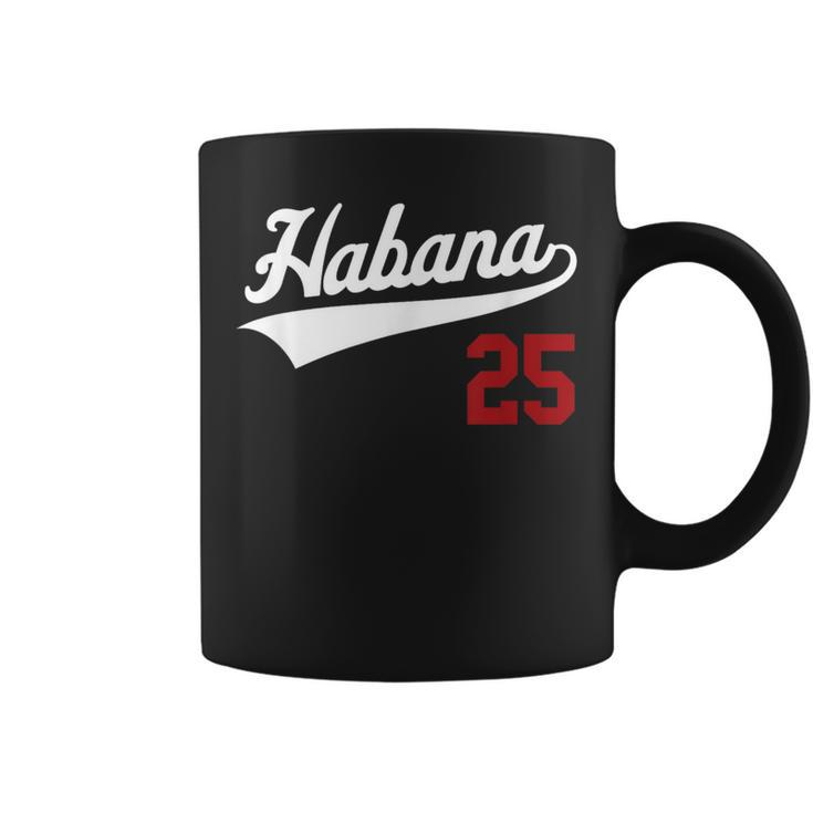 La Habana Camiseta Beisbol Havana Cuba Baseball Jersey 25 Coffee Mug