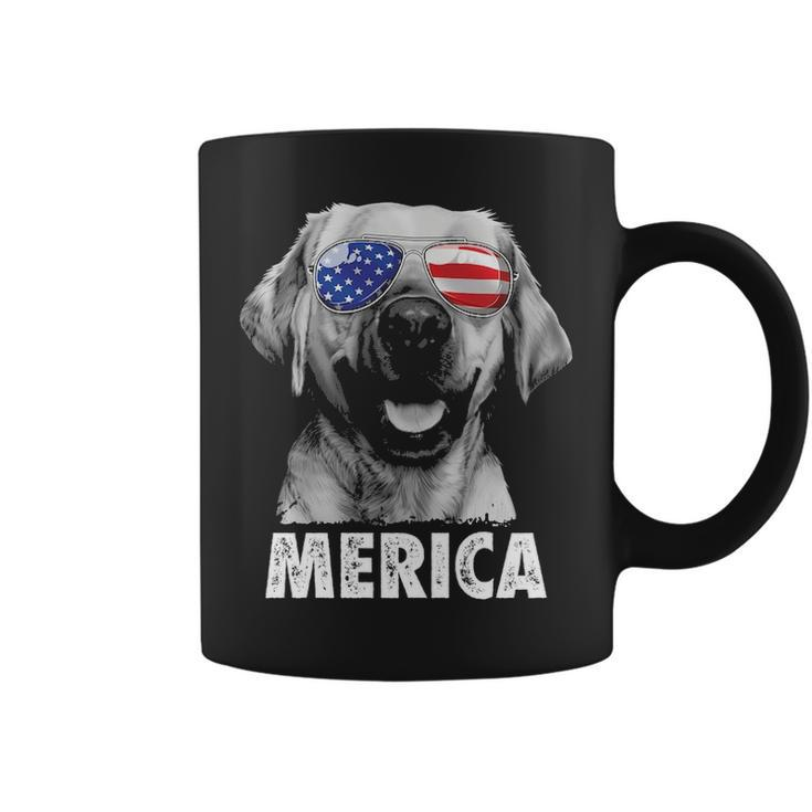 Labrador 4Th Of July Merica Sunglasses Men Usa American Flag Coffee Mug