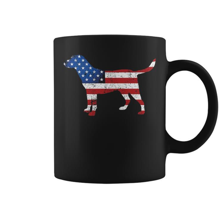 Labrador 4Th Of July Patriotic American Usa Flag Lab Lover Coffee Mug