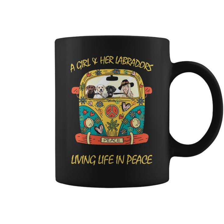 Labrador Living Life In Peace Coffee Mug